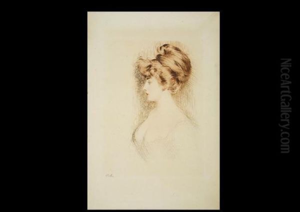 Woman Oil Painting by Paul Cesar Helleu