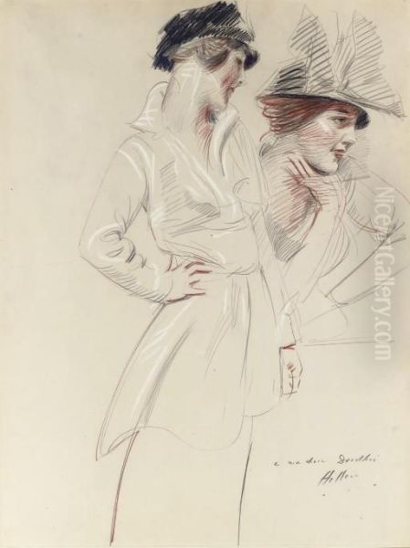 Miss Dorothy Kelly Oil Painting by Paul Cesar Helleu