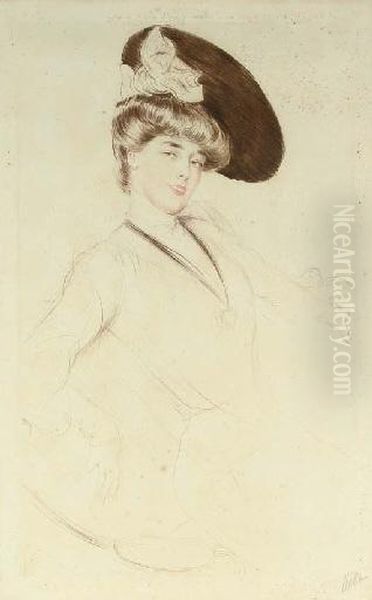 Miss Taylor (m. Xii) Oil Painting by Paul Cesar Helleu