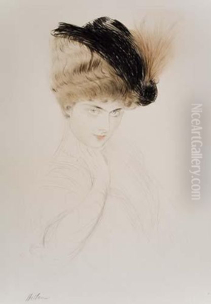 Madame Letellier Oil Painting by Paul Cesar Helleu