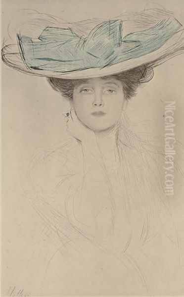 A Gallery Of Portraits Oil Painting by Paul Cesar Helleu