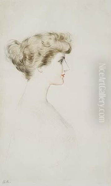 Madame Georges Menier Oil Painting by Paul Cesar Helleu