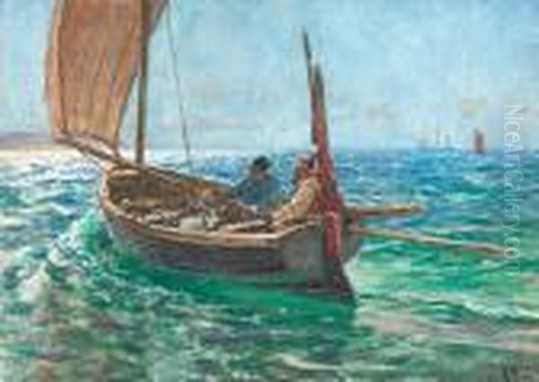 Fair Wind Oil Painting by Charles Napier Hemy