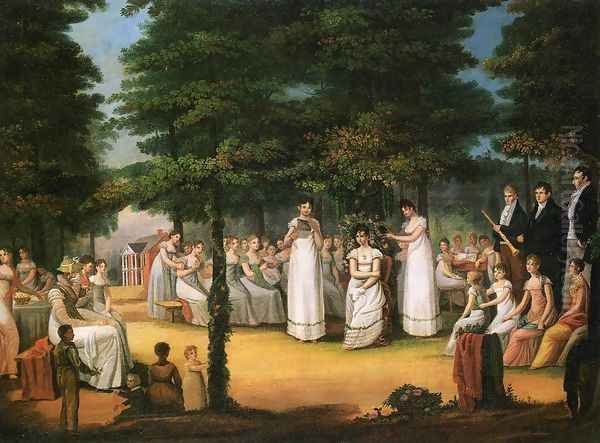 The Crowning of Flora Oil Painting by Jacob Marling