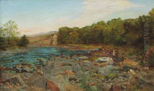 Wall Mill Oil Painting by Charles Napier Hemy