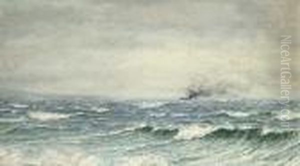 Ploughing Through The Waves Oil Painting by Joseph Henderson