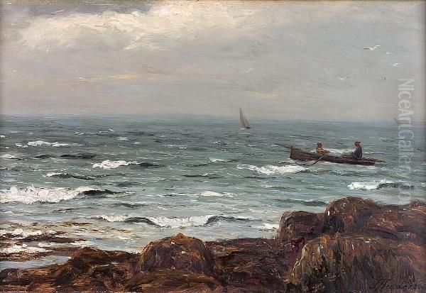 Rowing Out With The Creels Oil Painting by Joseph Henderson