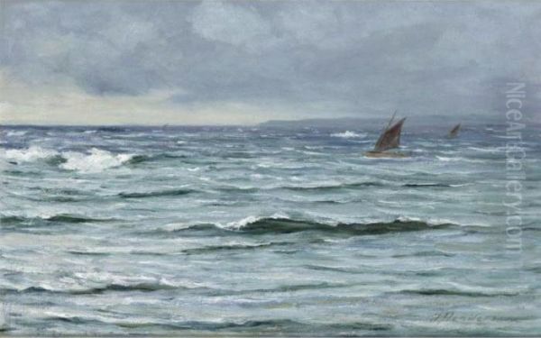 A Fresh Breeze Off Kintyre Oil Painting by Joseph Henderson