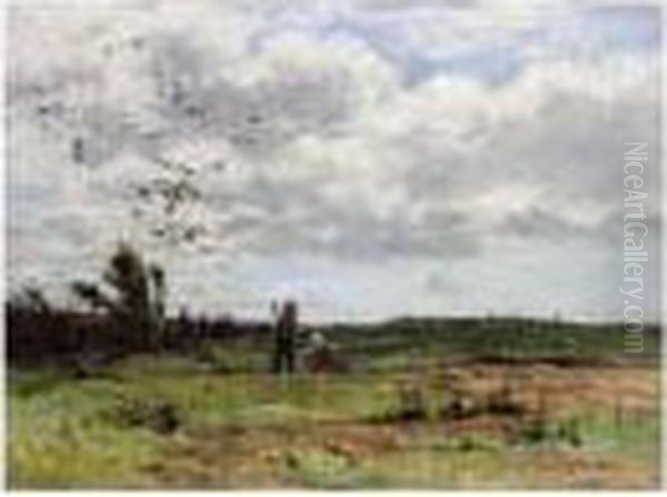 In The Fields Oil Painting by Joseph Henderson