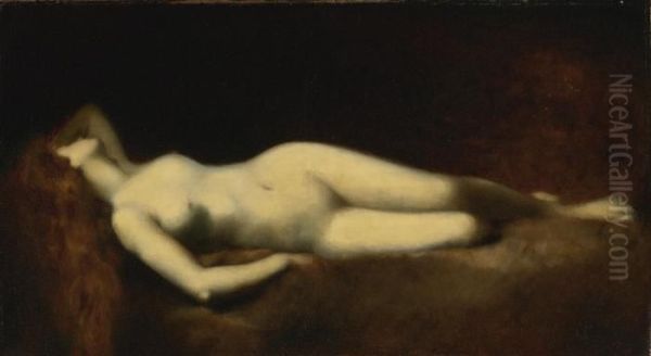 Dormeuse Oil Painting by Jean-Jacques Henner