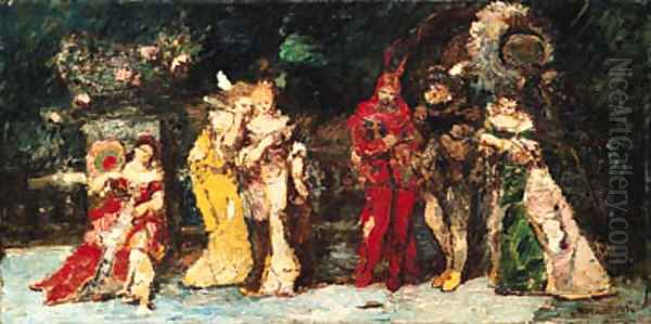 Mephisto Oil Painting by Adolphe Monticelli