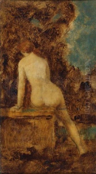 La Fontaine Oil Painting by Jean-Jacques Henner