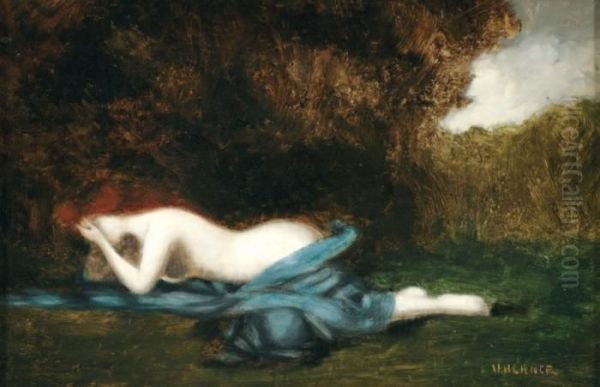  Nu Allonge  Oil Painting by Jean-Jacques Henner