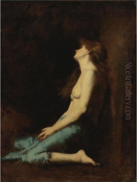 Mary Magdalene Oil Painting by Jean-Jacques Henner