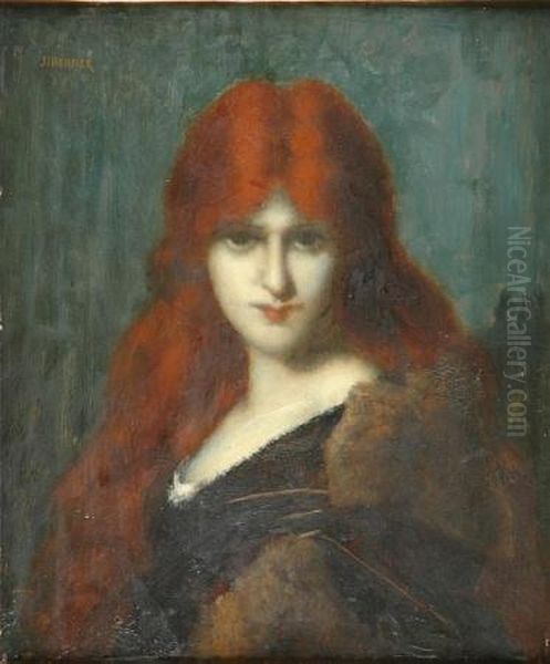 La Rousse Oil Painting by Jean-Jacques Henner