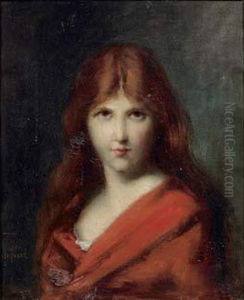 La Rousse Oil Painting by Jean-Jacques Henner