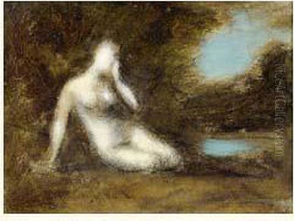 La Baigneuse Oil Painting by Jean-Jacques Henner