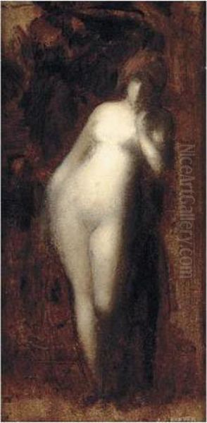 Nymphe Pensive Oil Painting by Jean-Jacques Henner