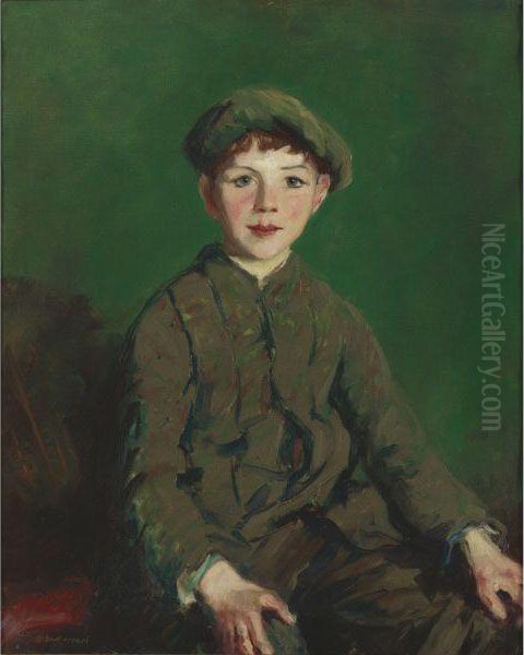 Irish Lad Oil Painting by Robert Henri