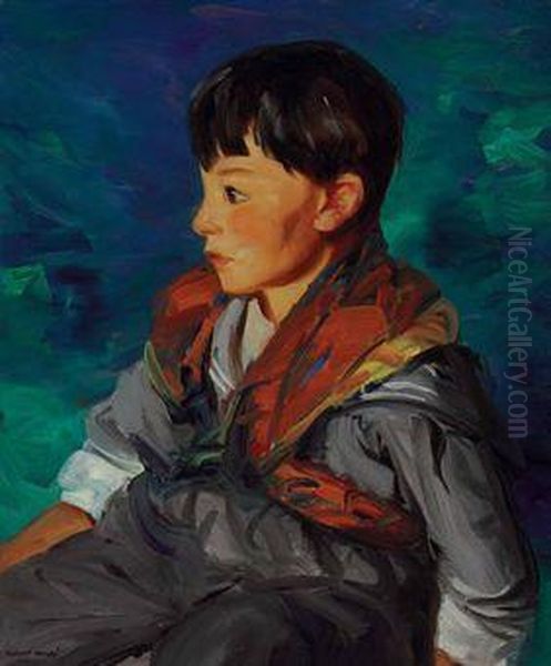 Nelson Cooper--gypsy Boy Oil Painting by Robert Henri