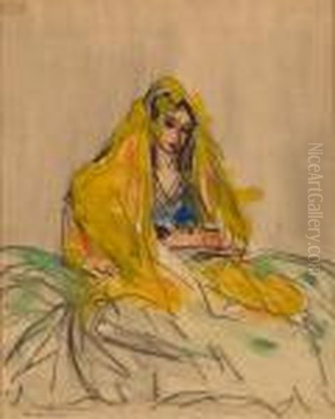 Roshanara Oil Painting by Robert Henri