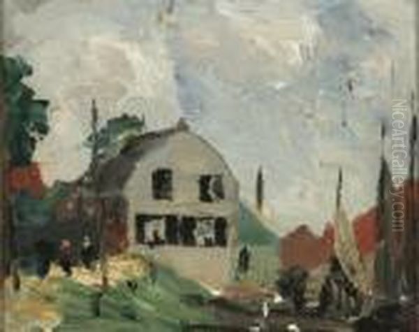 Vollendam, Holland Oil Painting by Robert Henri