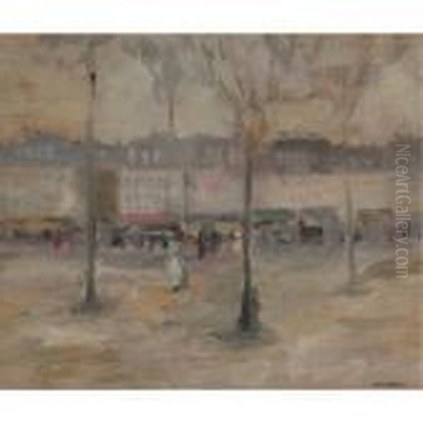 A View Of Paris Oil Painting by Robert Henri