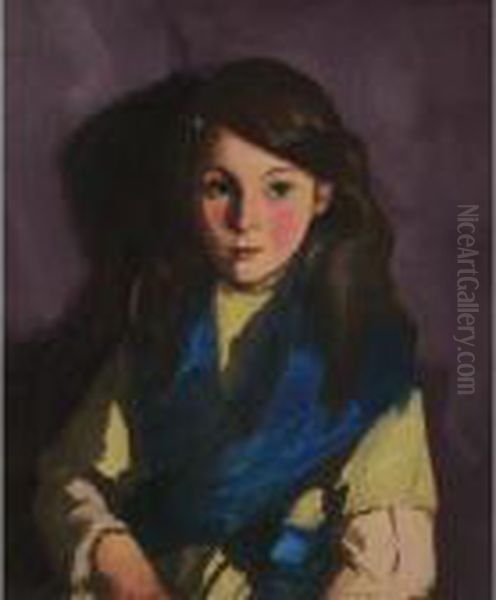 Sarah B Oil Painting by Robert Henri