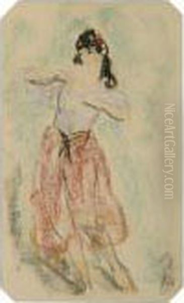 Dancer Oil Painting by Robert Henri