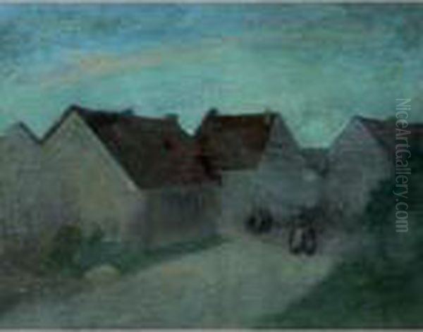 Old Houses In Normandie Oil Painting by Robert Henri