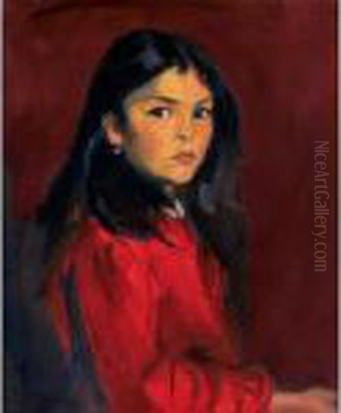 Berna Escudero Oil Painting by Robert Henri