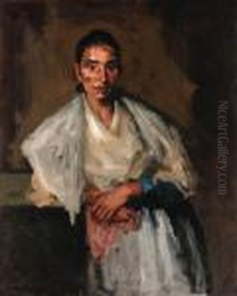 Gypsy Oil Painting by Robert Henri