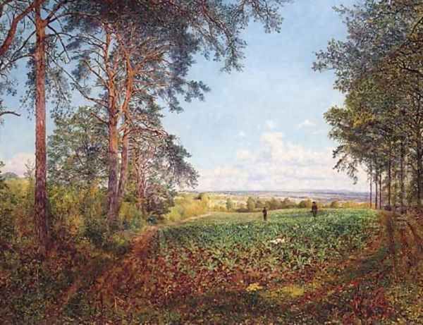 The Partridge Shoot Oil Painting by George William Mote