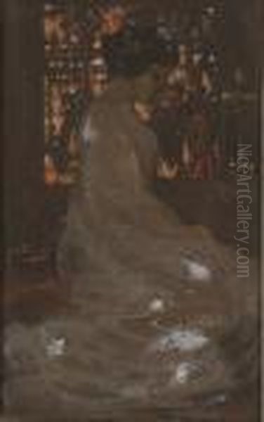 Kneeling At The Altar Oil Painting by James Watterston Herald