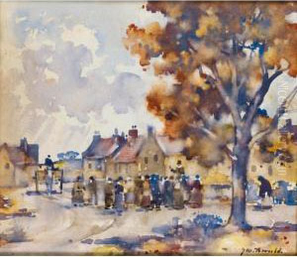 The Country Auction Oil Painting by James Watterston Herald