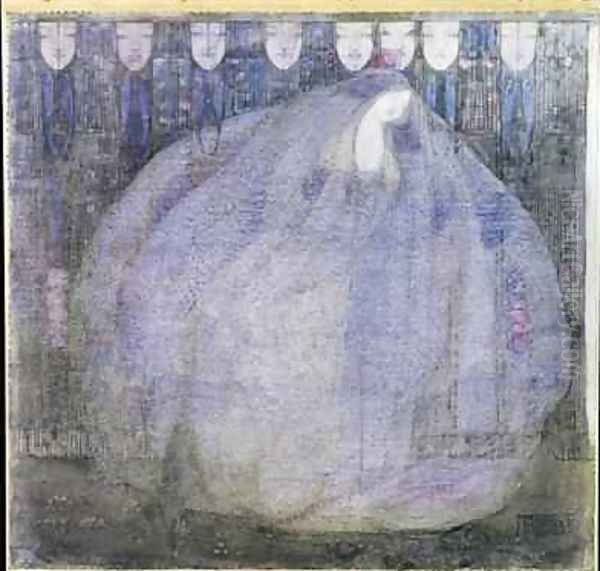 The Mysterious Garden 1911 Oil Painting by Margaret MacDonald Mackintosh