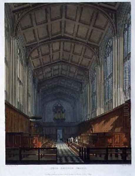 Eton College Chapel Oil Painting by Frederick Mackenzie