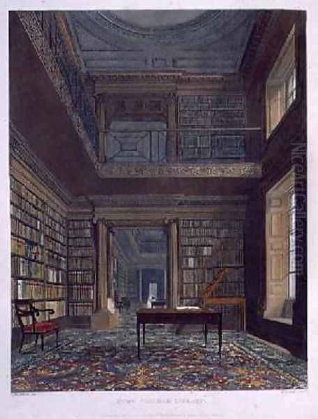 Eton College Library Oil Painting by Frederick Mackenzie