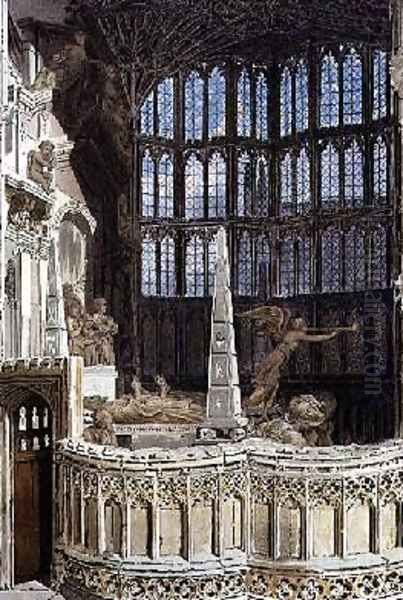 The Tomb of George Villiers Oil Painting by Frederick Mackenzie