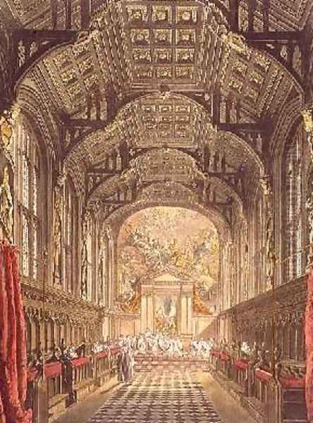 The Chapel of All Souls College Oil Painting by Frederick Mackenzie