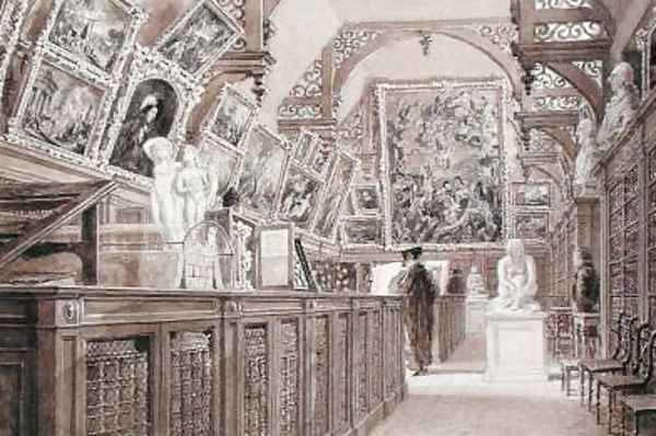 Interior of the Old Perse School Oil Painting by Frederick Mackenzie