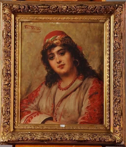 La Belle Ottomane Oil Painting by Leon Herbo