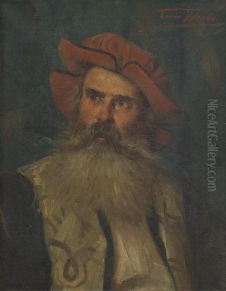 Homme De Theatre Oil Painting by Leon Herbo