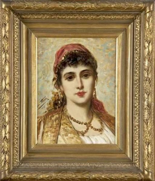 Bohemienne Oil Painting by Leon Herbo