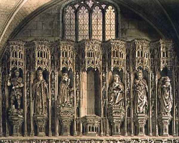 Screen over the Chantry of Henry the Fifth Oil Painting by Frederick Mackenzie