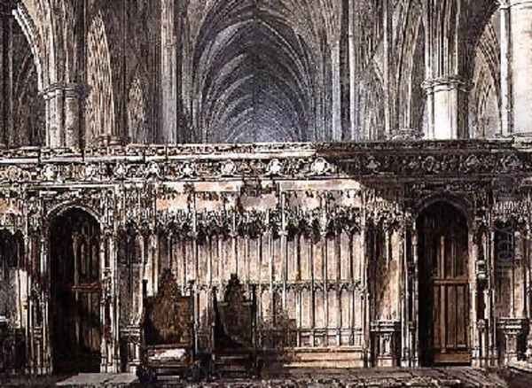 The Screen of Edward the Confessor Oil Painting by Frederick Mackenzie