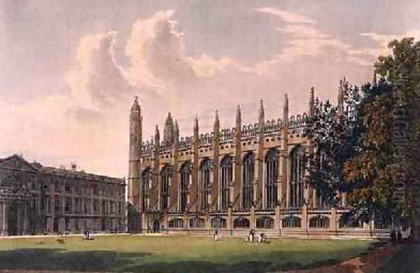 South Side of Kings College Chapel Oil Painting by Frederick Mackenzie