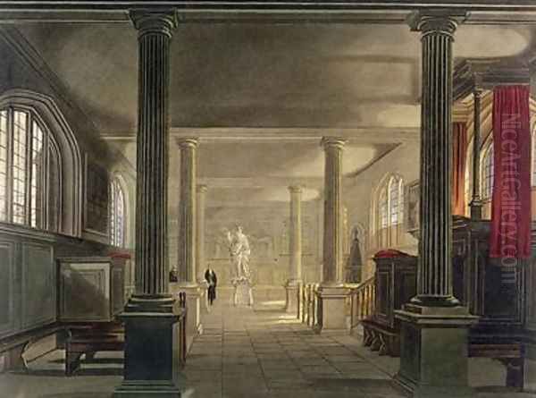 Interior of the Law School Cambridge Oil Painting by Frederick Mackenzie