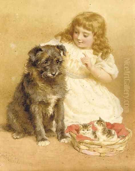 Best of friends Oil Painting by Helena J. Maguire