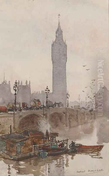 Westminster Oil Painting by Herbert Menzies Marshall